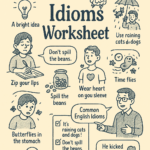 Idioms Worksheet for class VI-VIII