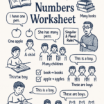 Numbers Worksheet for class VI-VIII