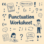 Punctuation Worksheet for class VI-VIII